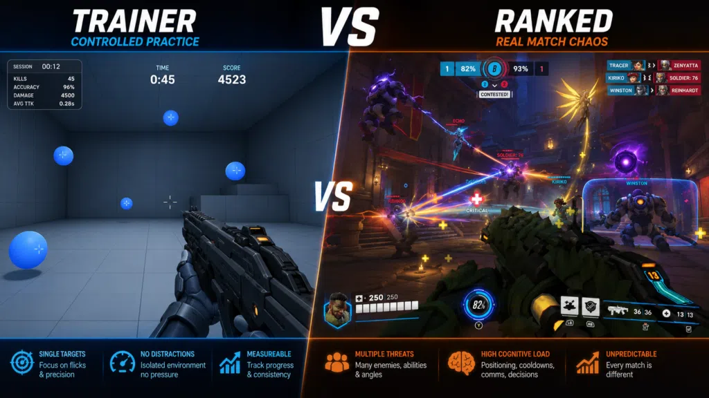 Why Aim Training Alone Rarely Translates Perfectly To Ranked