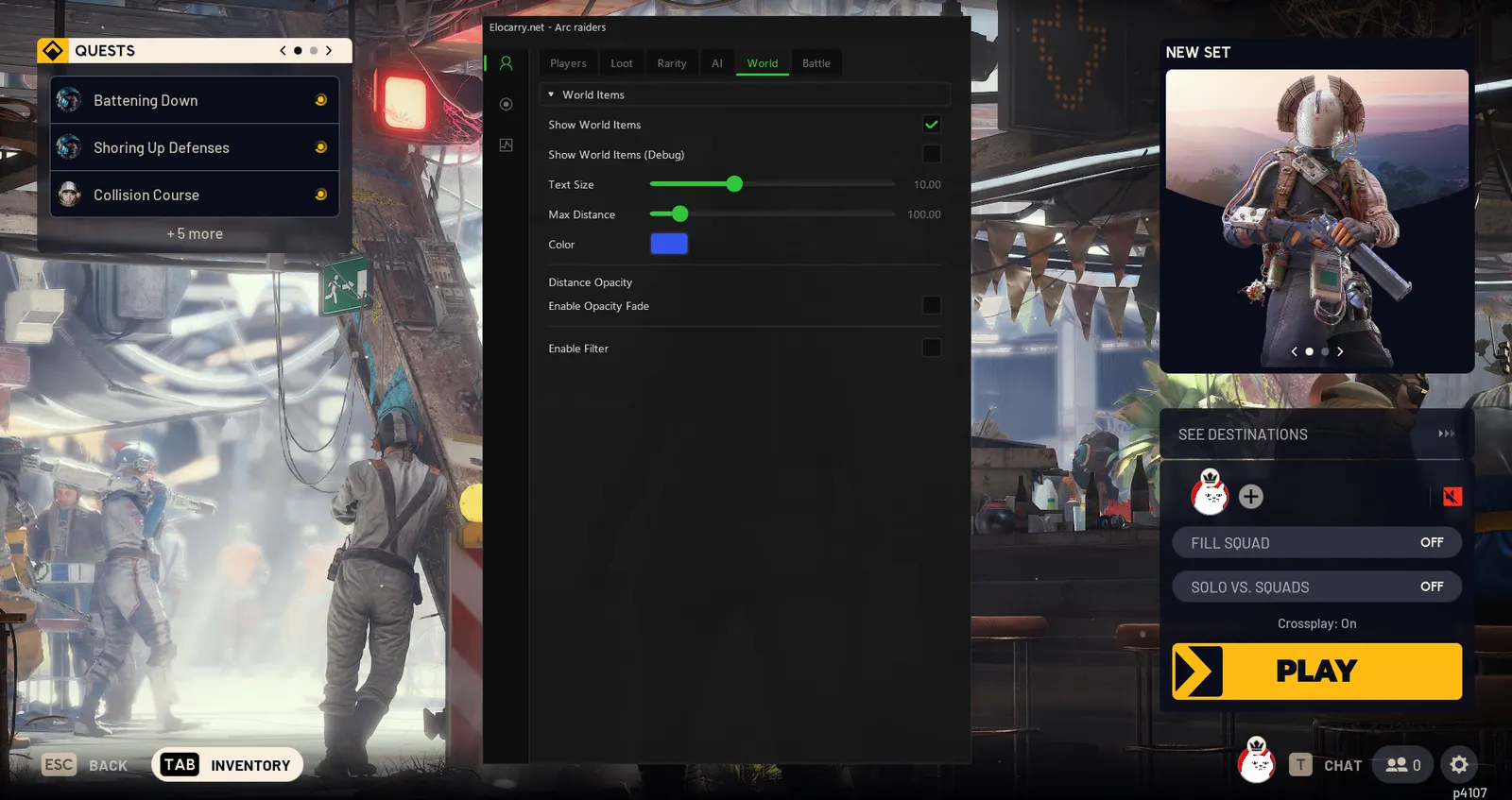 ARC Raiders cheat — World & extraction