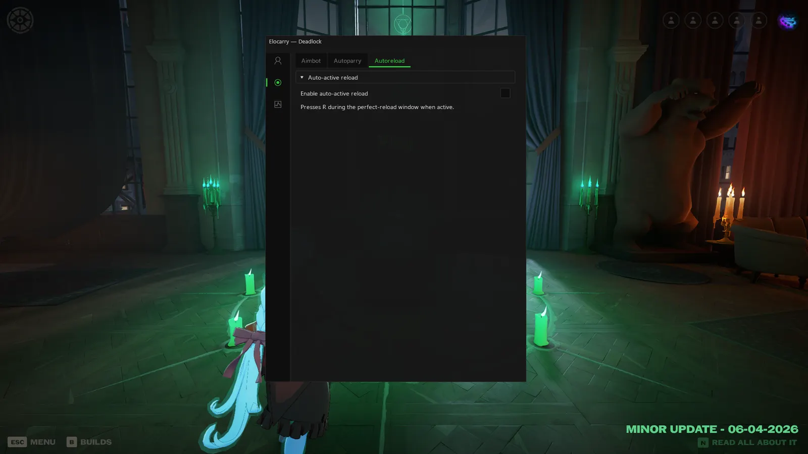 Deadlock cheat — Auto reload