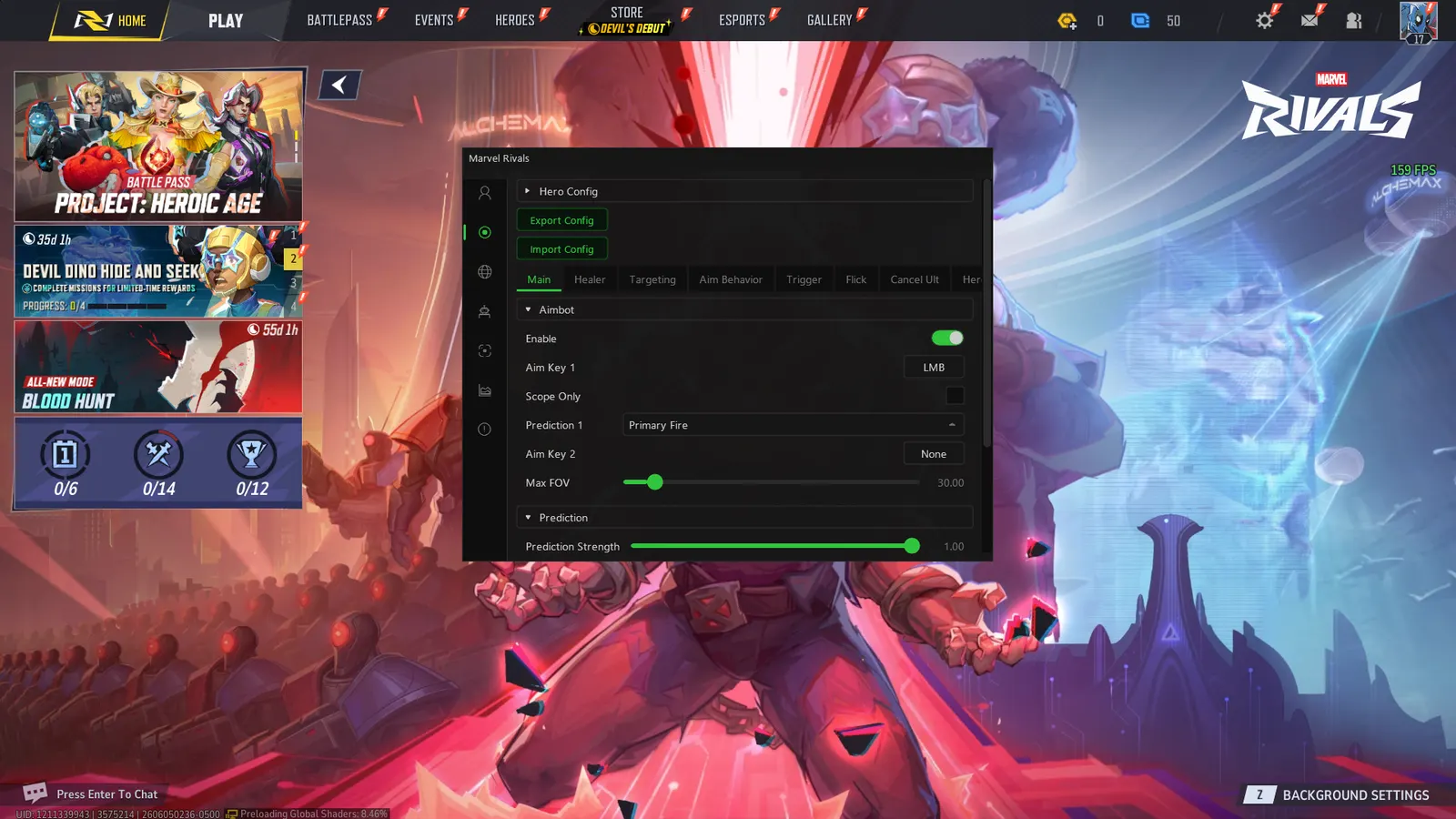 Marvel Rivals cheat — Aimbot
