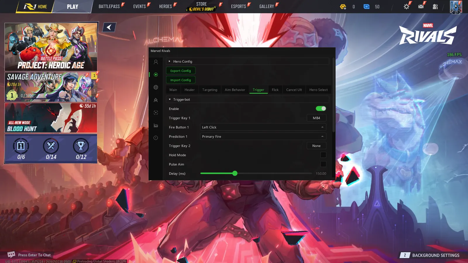 Marvel Rivals cheat — Trigger bot