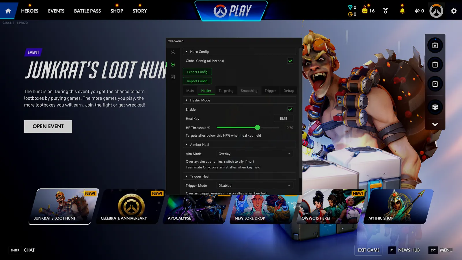 Overwatch cheat — Healer mode