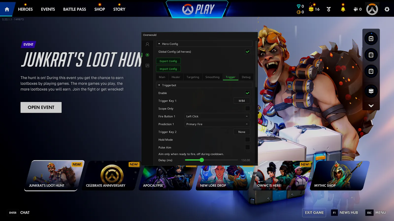 Overwatch cheat — Trigger bot