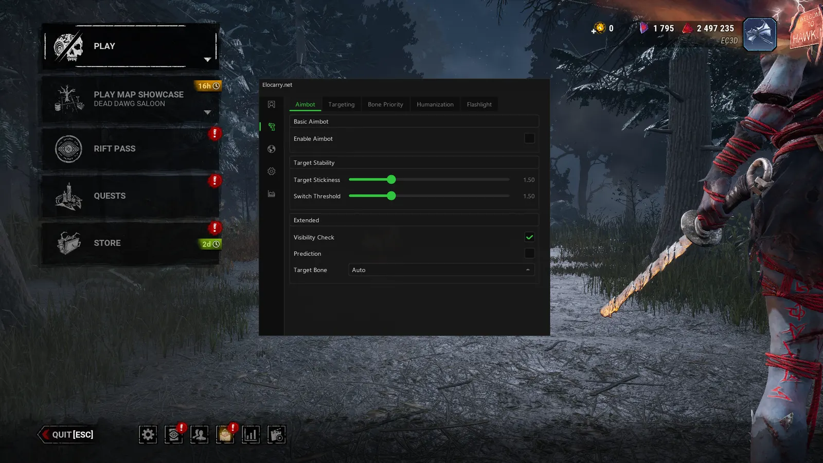 Dead by Daylight cheat — Aimbot